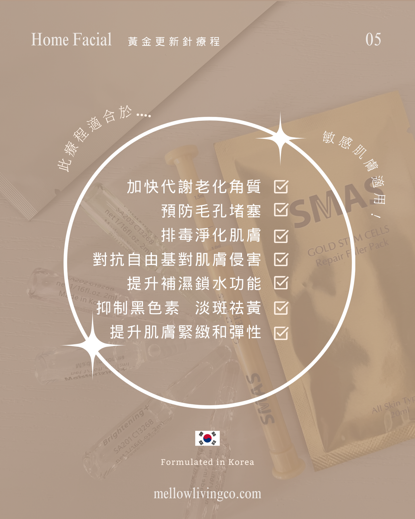去去!暗粒走!活躍膠原再生 《黃金針療程》