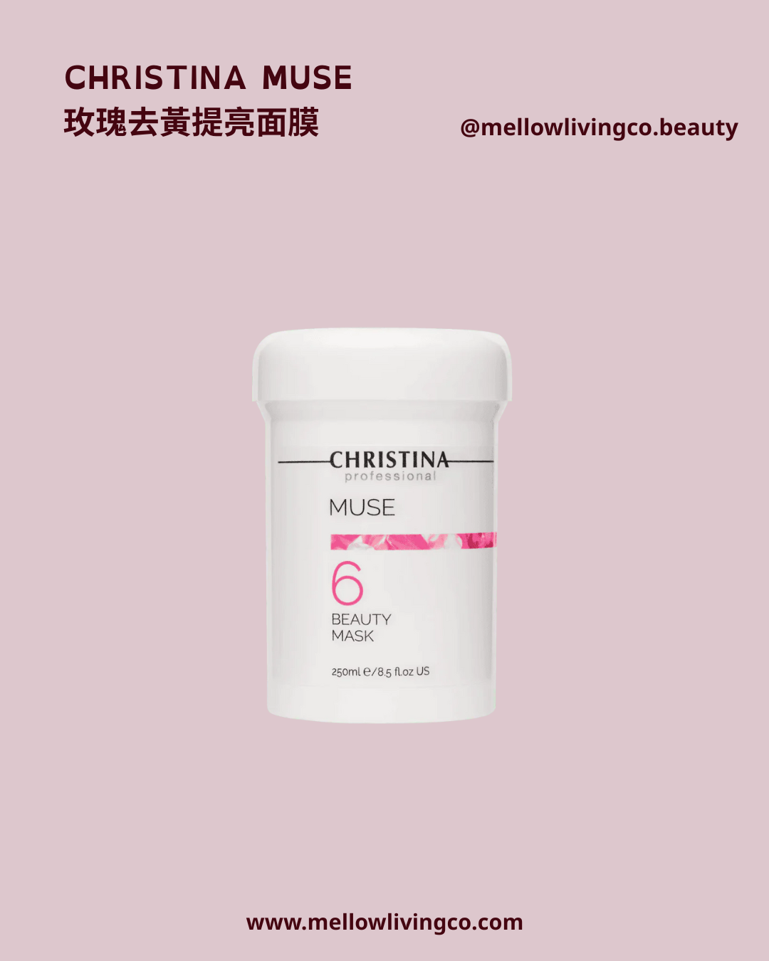 CHRISTINA MUSE 6 號玫瑰去黃美顏面膜 250ml 美容院裝