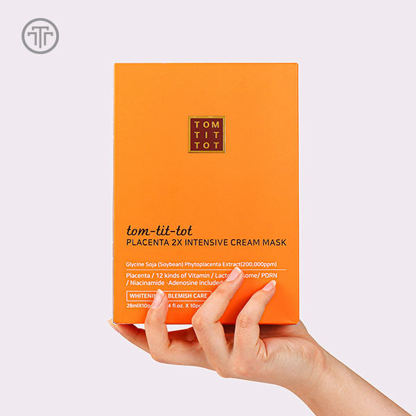 韓國連線 Tom-tit-tot 院線品牌 乳酸桿菌外泌體胎盤面膜 (10片)